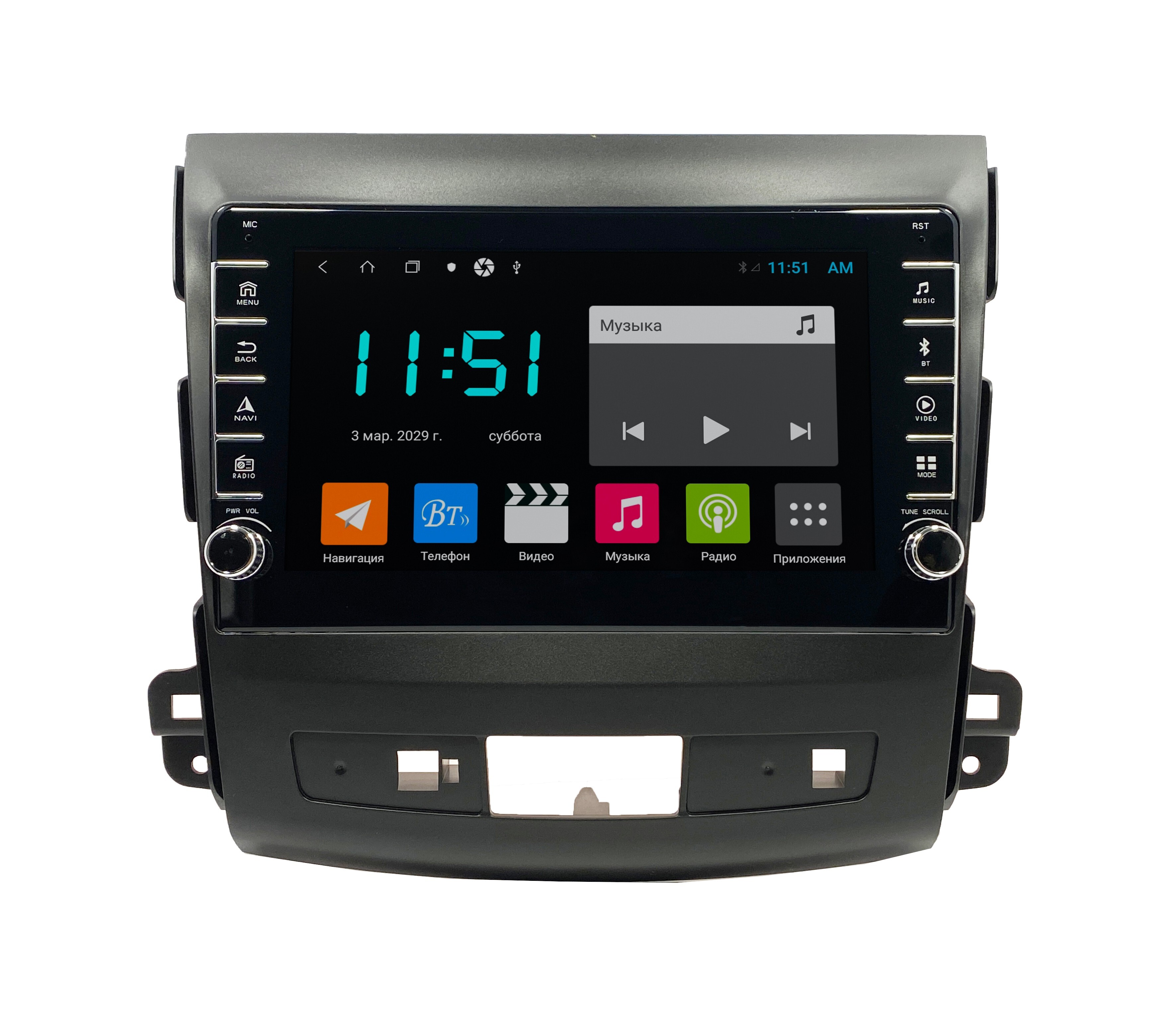 Штатная автомагнитола Zenith Citroen C-Crosser 2007-2013 Android 12 464GB с крутилками 3419300₽