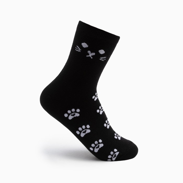 Носки детские зимние, цвет чёрный, размер 20-22 ботинки лыжные winter star classic sns искусственная кожа чёрный красный лого белый размер 39