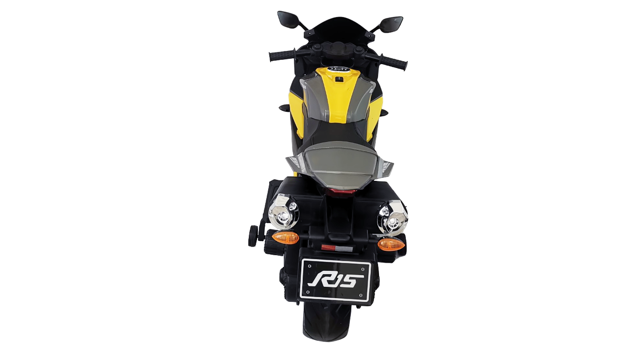 Детский электромотоцикл Yamaha R15 до семи лет Jiajia R15-YELLOW