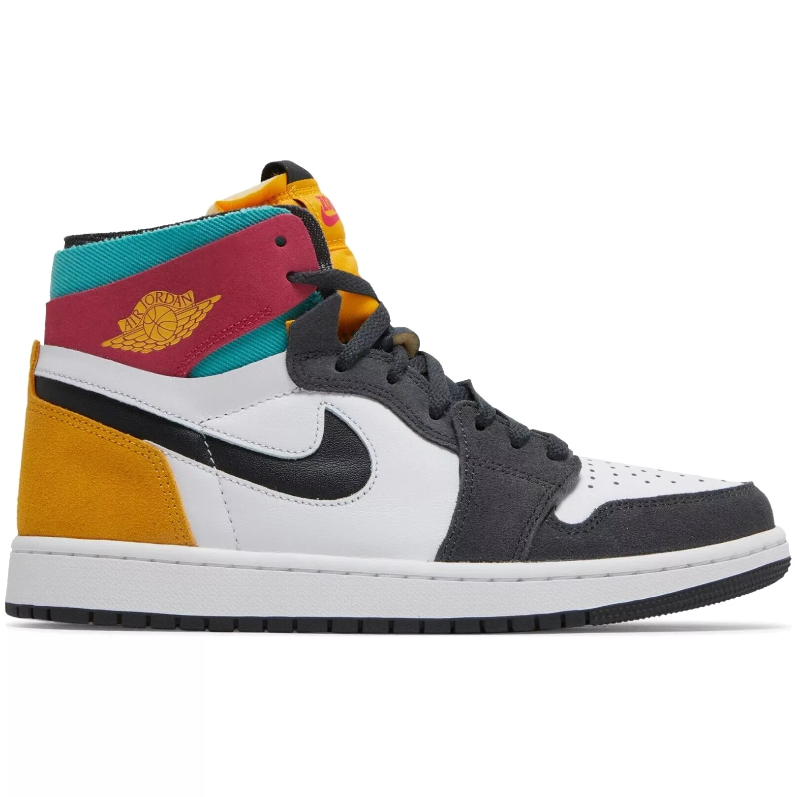 

Кеды мужские Jordan AIR JORDAN 1 ZOOM AIR CMFT белые 42.5 EU, Белый, AIR JORDAN 1 ZOOM AIR CMFT