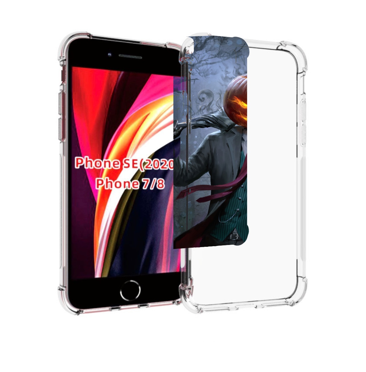 

Чехол MyPads Тыква-убийца для iPhone 7 4.7 / iPhone 8 / iPhone SE 2 (2020), Прозрачный, Tocco