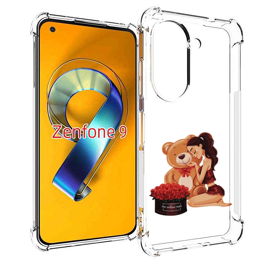 

Чехол MyPads девушка-с-подарками женский для Asus Zenfone 9 (AI2202), Прозрачный, Tocco