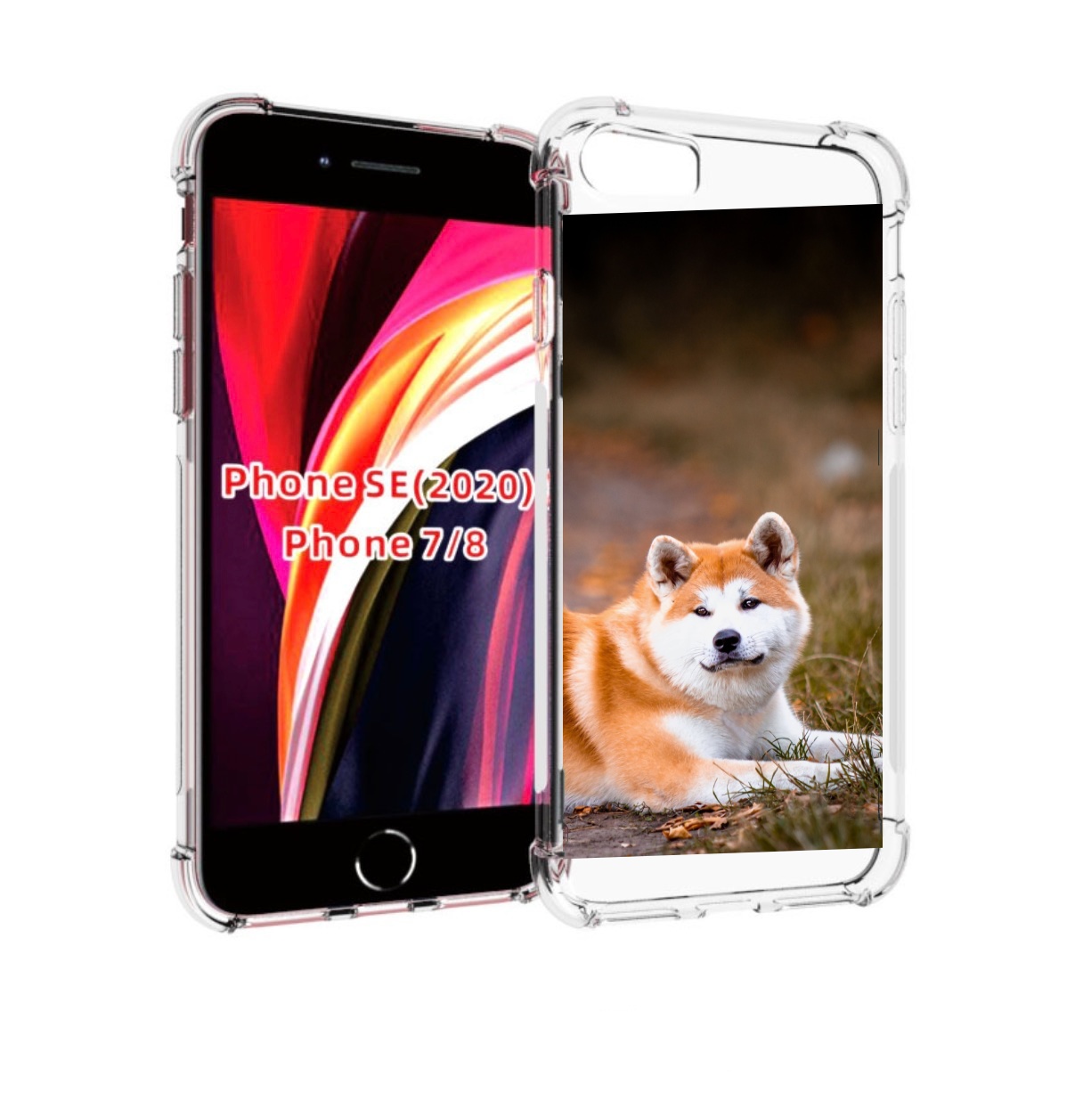 

Чехол MyPads акита ину для iPhone 7 4.7 / iPhone 8 / iPhone SE 2 (2020), Прозрачный, Tocco