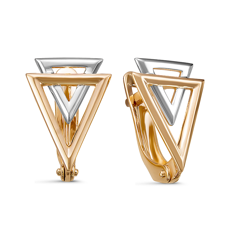 

Серьги из красного золота ЯХОНТ Золотой 215053, 215053
