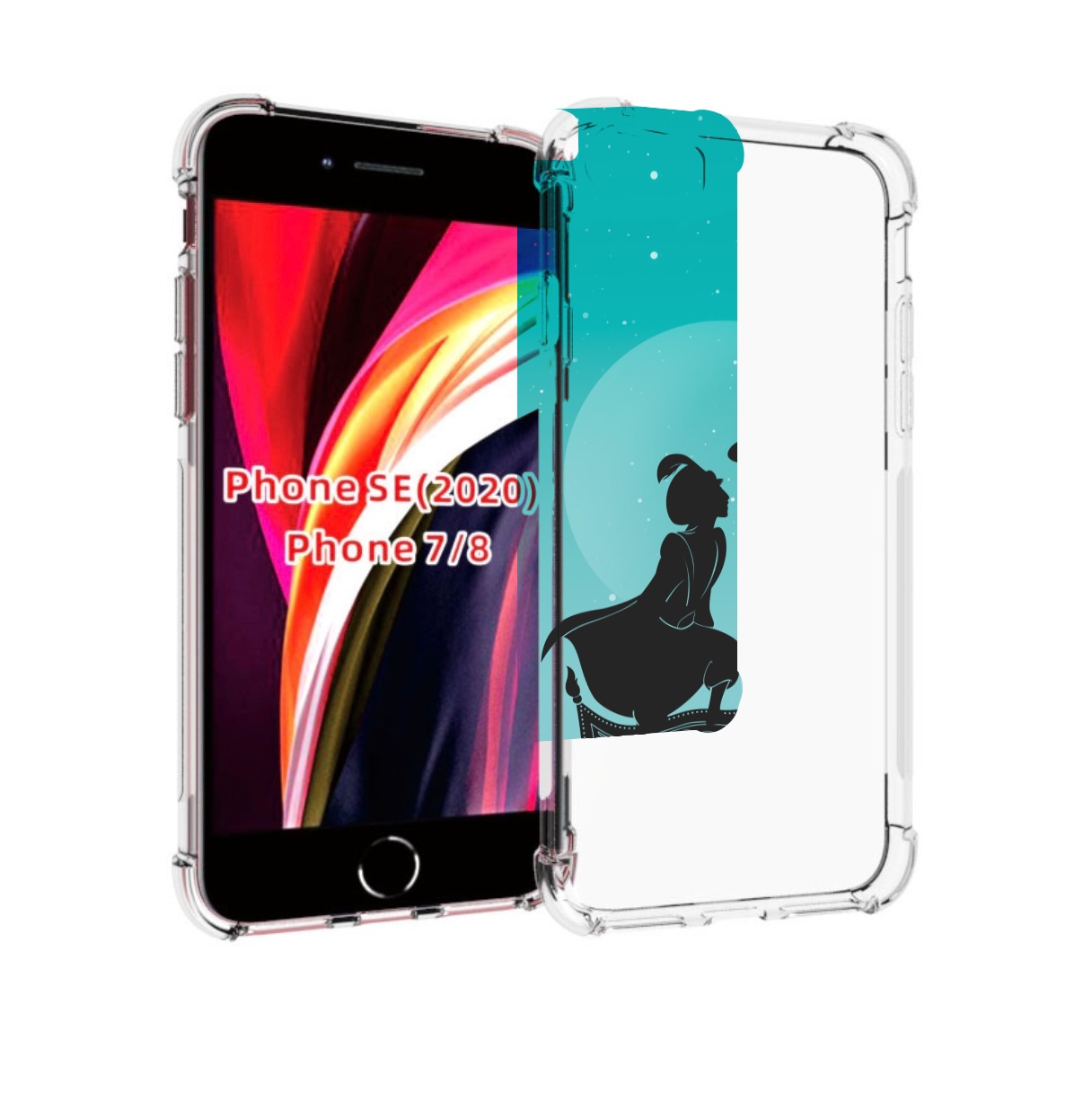 

Чехол MyPads алладин тень для iPhone 7 4.7 / iPhone 8 / iPhone SE 2 (2020), Прозрачный, Tocco