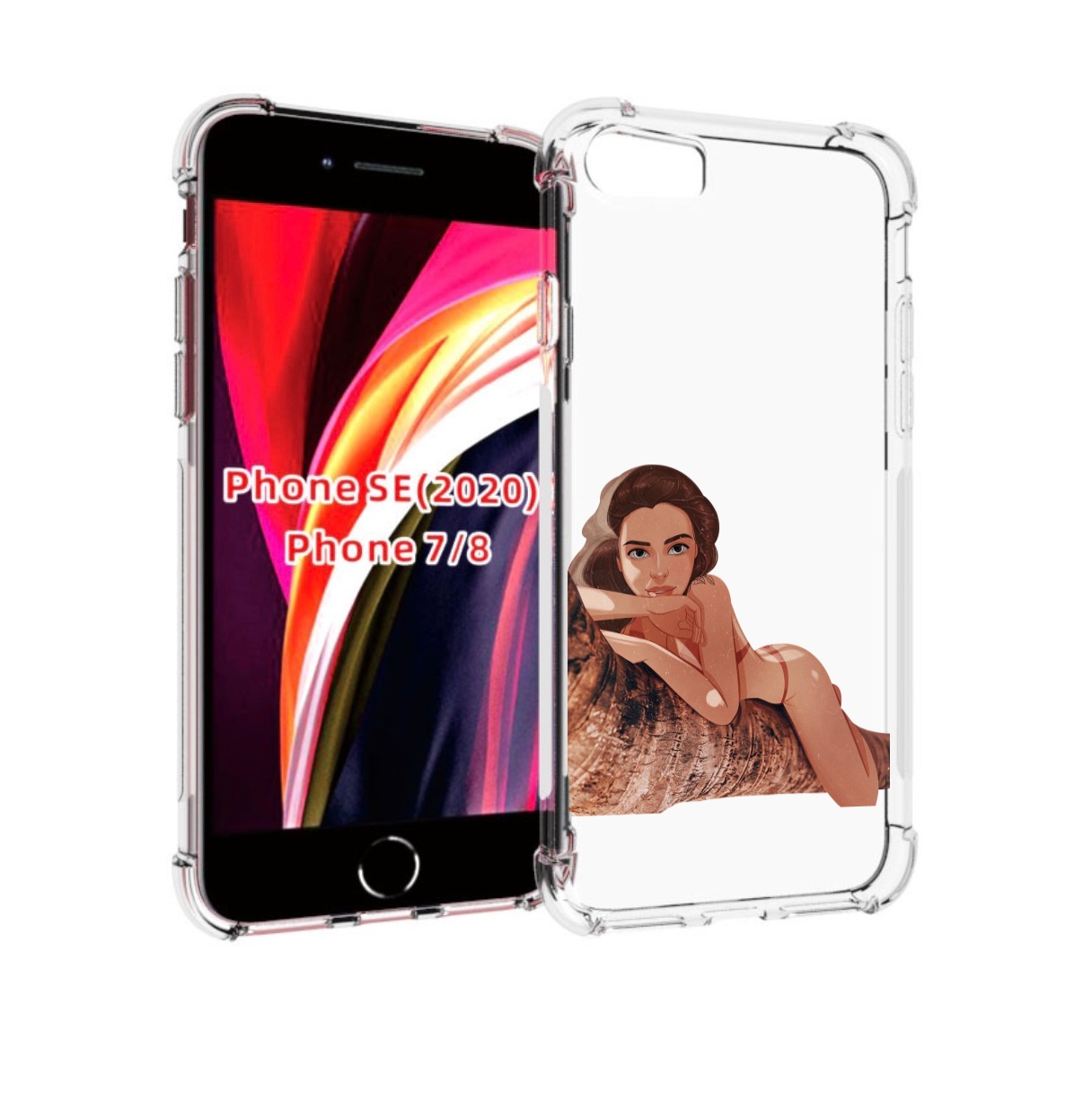 

Чехол MyPads амазонка-на-дереве для iPhone 7 4.7 / iPhone 8 / iPhone SE 2 (2020), Прозрачный, Tocco