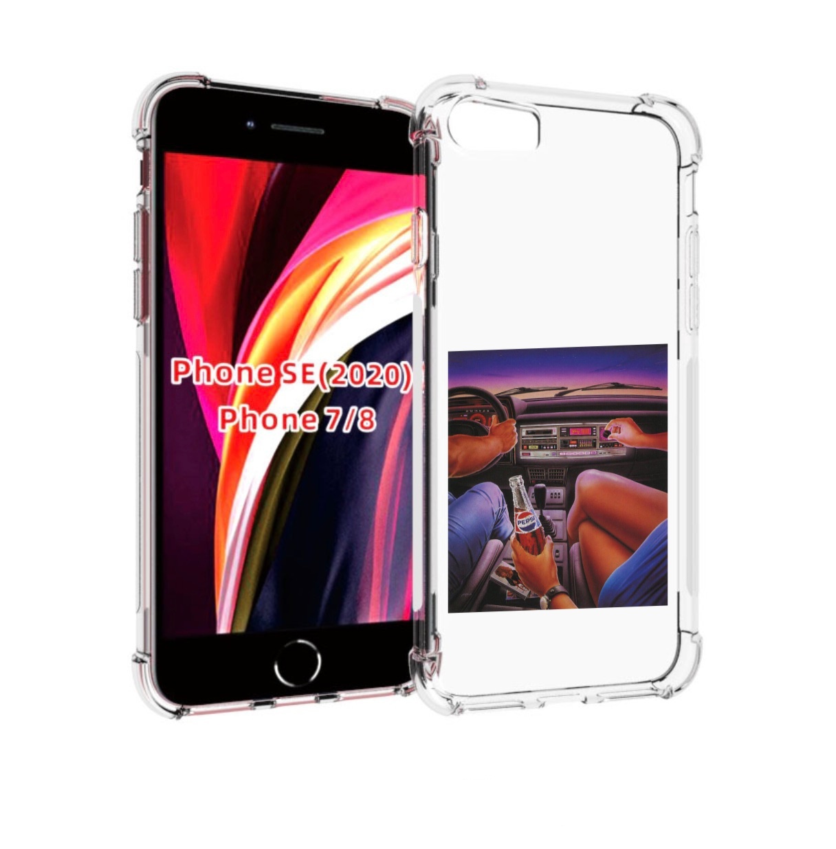 

Чехол MyPads американская машина салон для iPhone 7 4.7 / iPhone 8 / iPhone SE 2 (2020), Прозрачный, Tocco