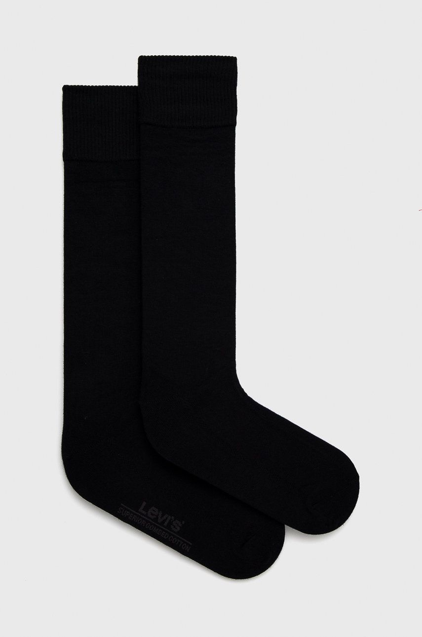 фото Носки унисекс levi's 168sf vintage cut 2p socks черные 39-43