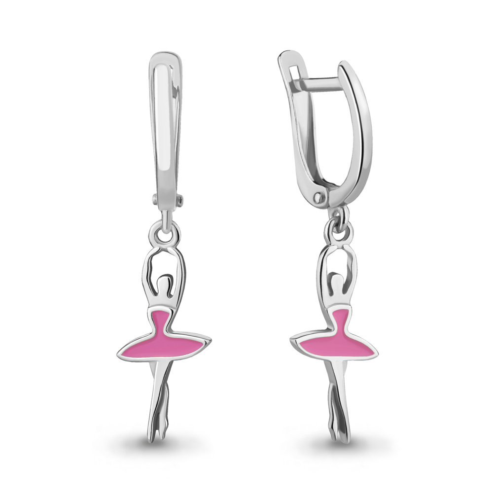 

Серьги из серебра с эмалью Яхонт Ювелирный 215189, 215189
