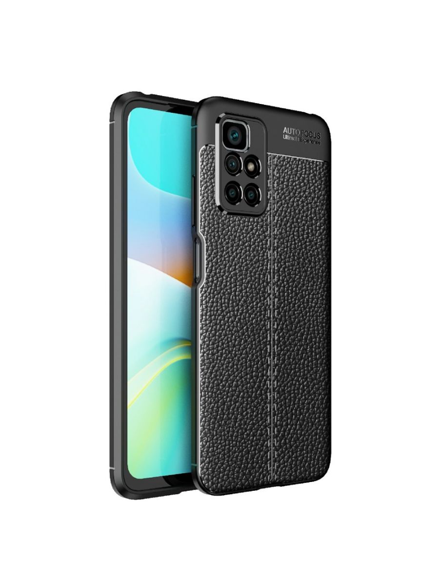 

Brodef Fibre силиконовый чехол для Xiaomi Redmi 10 Черный