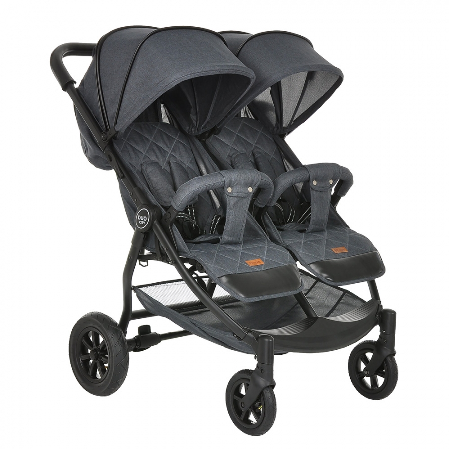 

Коляска прогулочная Pituso Duocity Для Двойни Black Air, DUOCITY