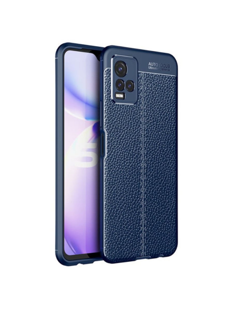 

Brodef Fibre силиконовый чехол для Vivo Y21 Синий