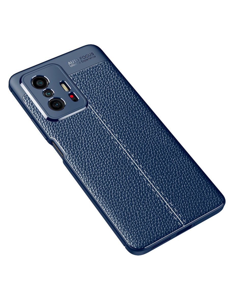 

Brodef Fibre силиконовый чехол для Xiaomi 11T/11T Pro Синий