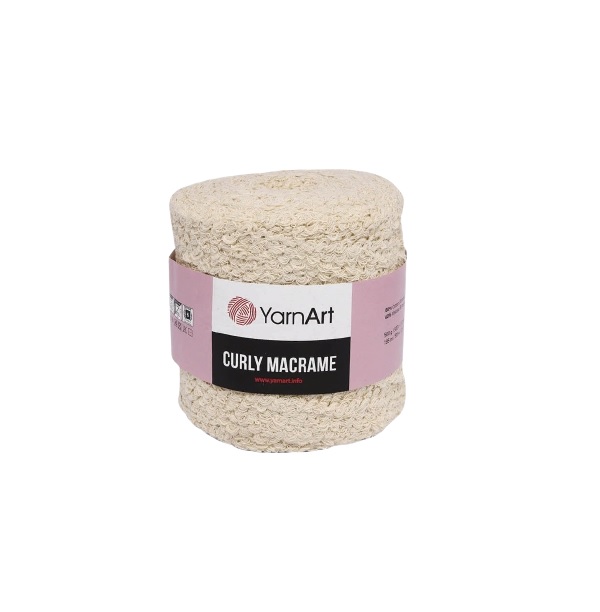 

Пряжа YarnArt 7729491 Curly Macrame 752 кремовый, Curly Macrame
