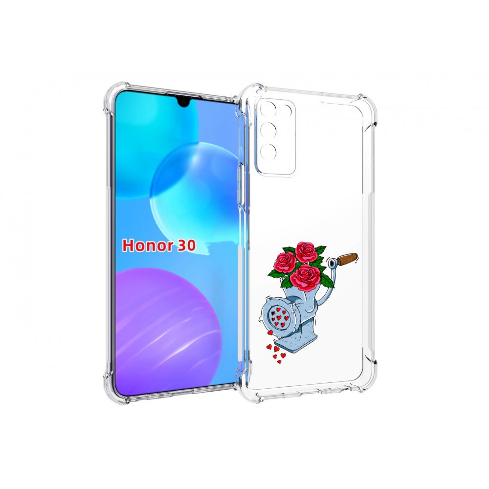 

Чехол MyPads Цветочные сердца для Huawei Honor 30 Lite, Tocco