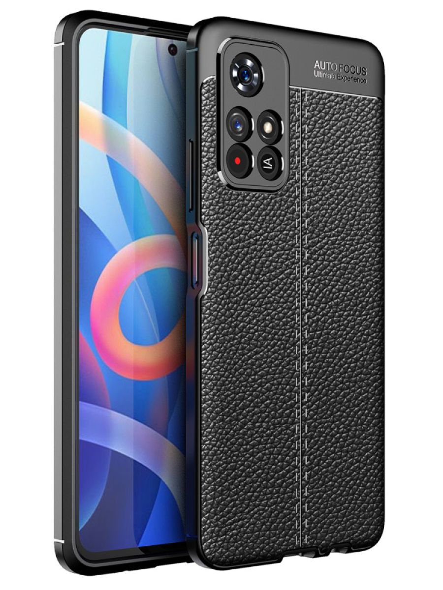 

Brodef Fibre силиконовый чехол для Poco M4 Pro 5G Черный