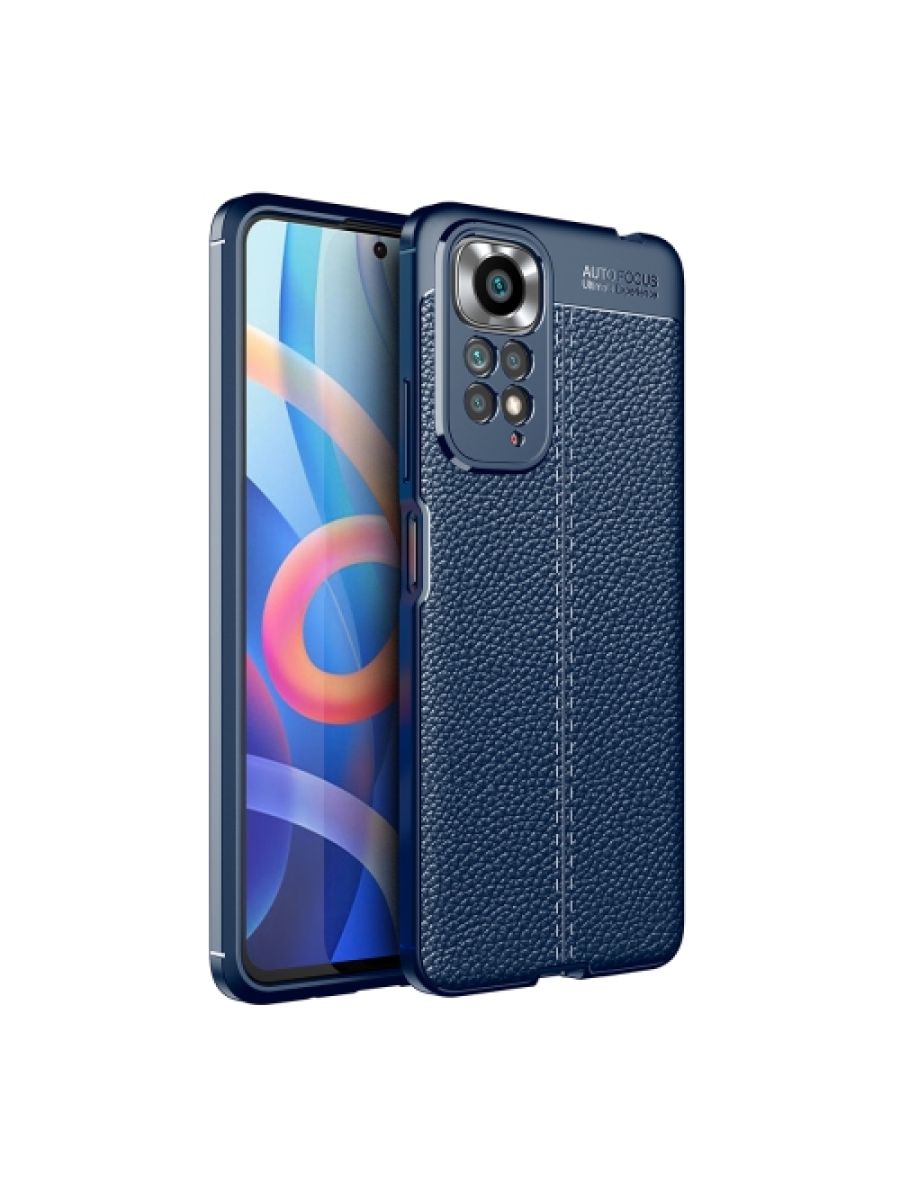

Brodef Fibre силиконовый чехол для Xiaomi Redmi Note 11/11S Синий