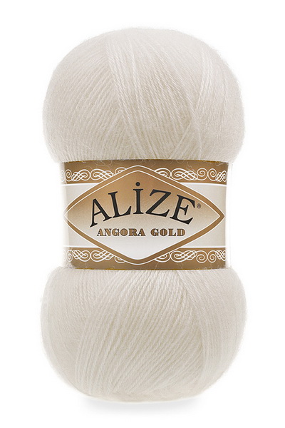 

Пряжа Alize 364111 Angora Gold 62 молочный, Angora Gold