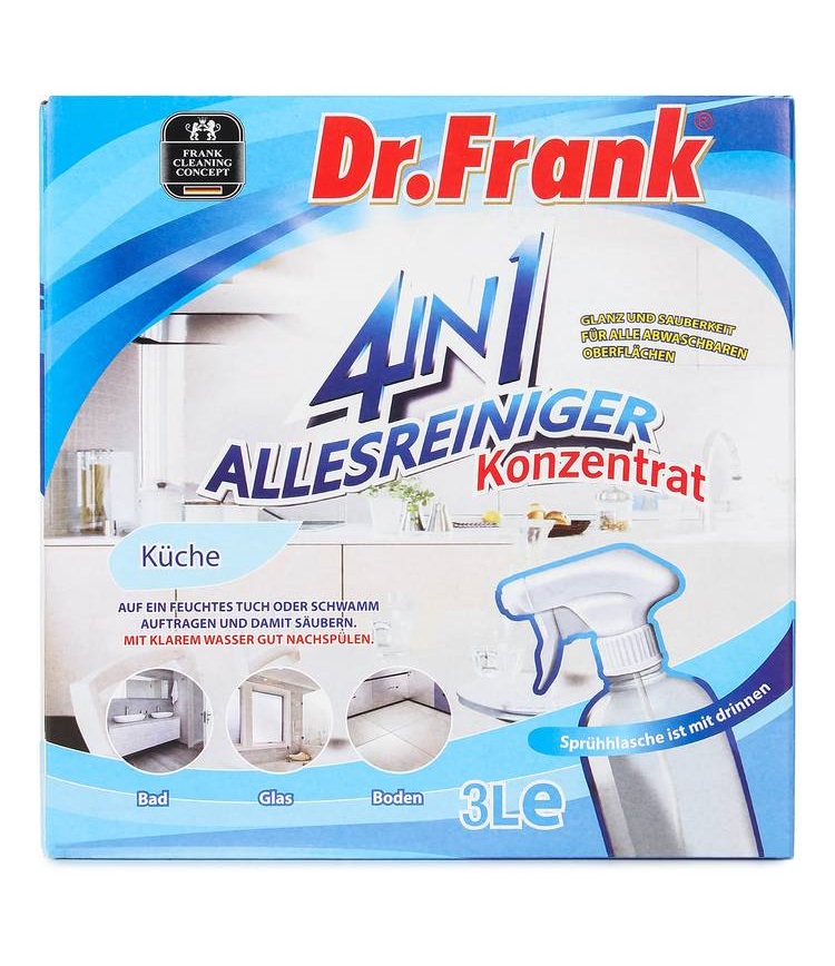 фото Средство dr. frank allesreiniger 4in1 концентрированное, для всех поверхностей, 3 л