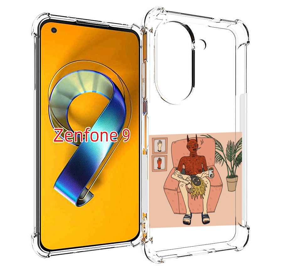 

Чехол MyPads девушка-сняла-кожу для Asus Zenfone 9 (AI2202), Прозрачный, Tocco