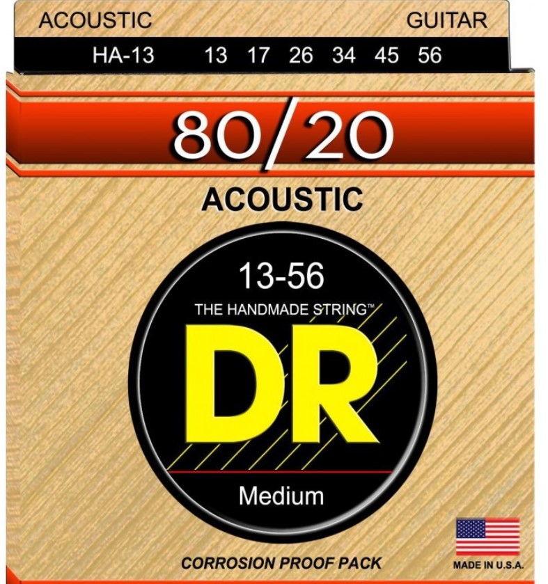 

Струны для акустической гитары DR HA-13 Medium Heavy 13-56, DR Strings (Струны ДР)