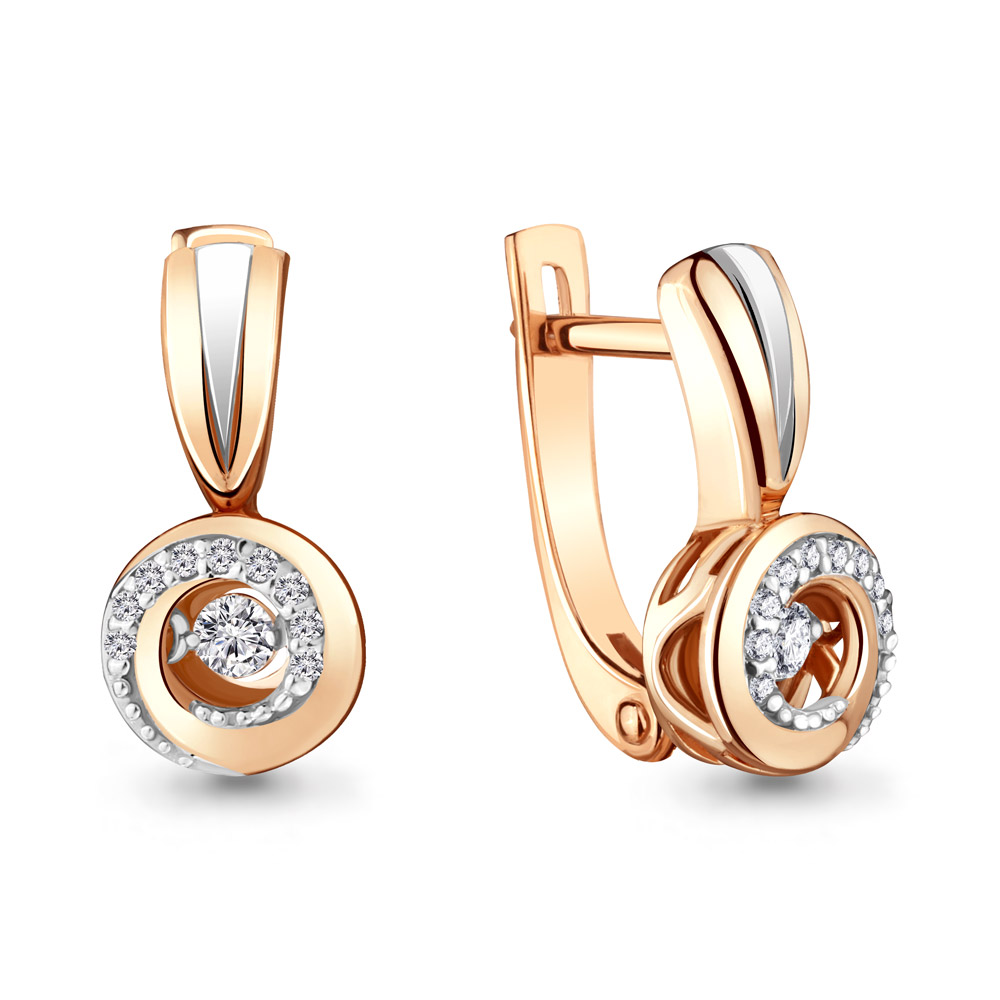 

Серьги из желтого золота с бриллиантом Yahont 215845, 215845