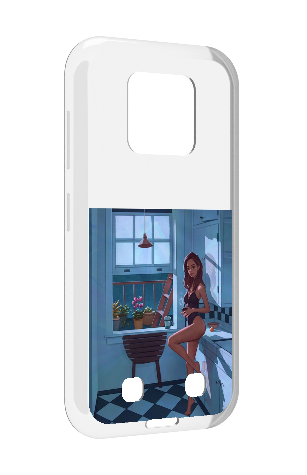 

Чехол MyPads девушка-на-кухне для Oukitel WP18, Прозрачный, Tocco
