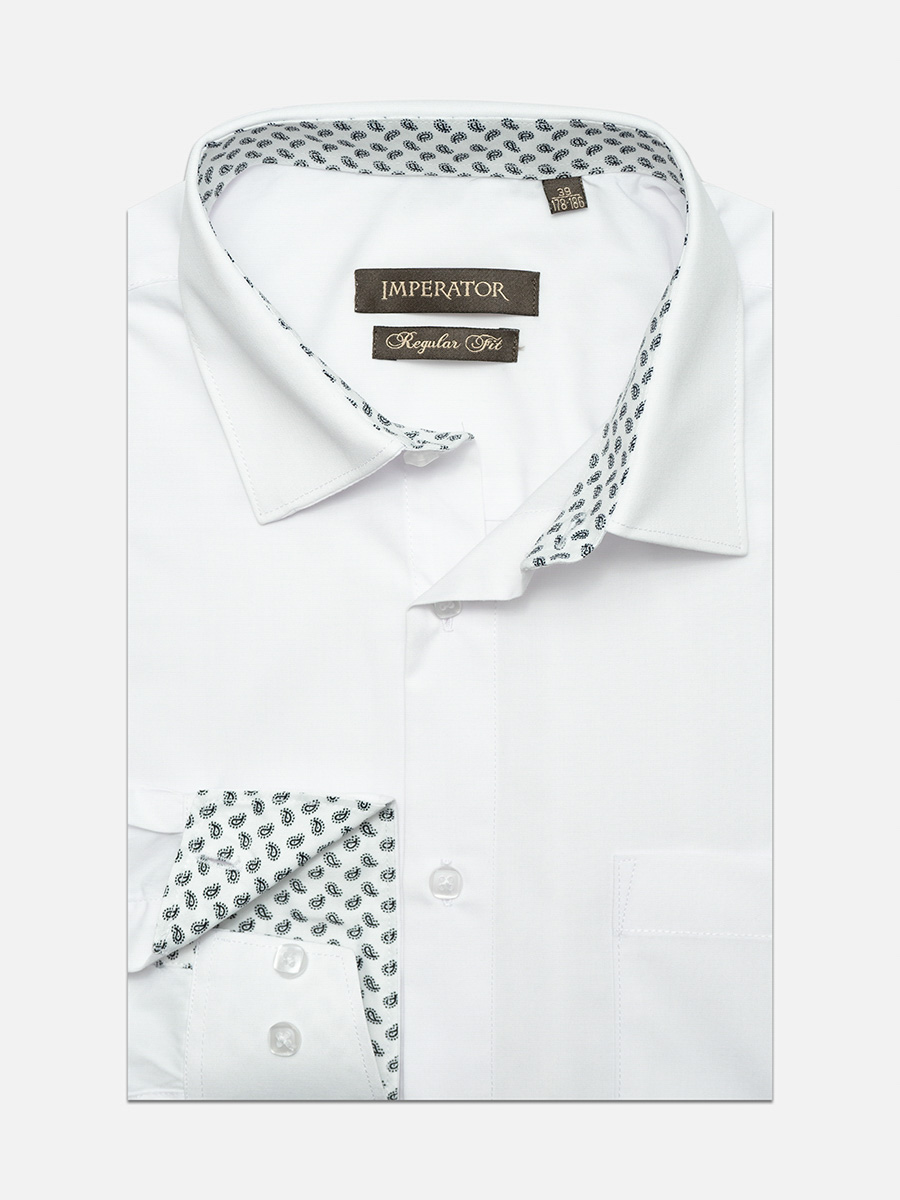 Рубашка мужская Imperator PT2000-W белая 46/170-178