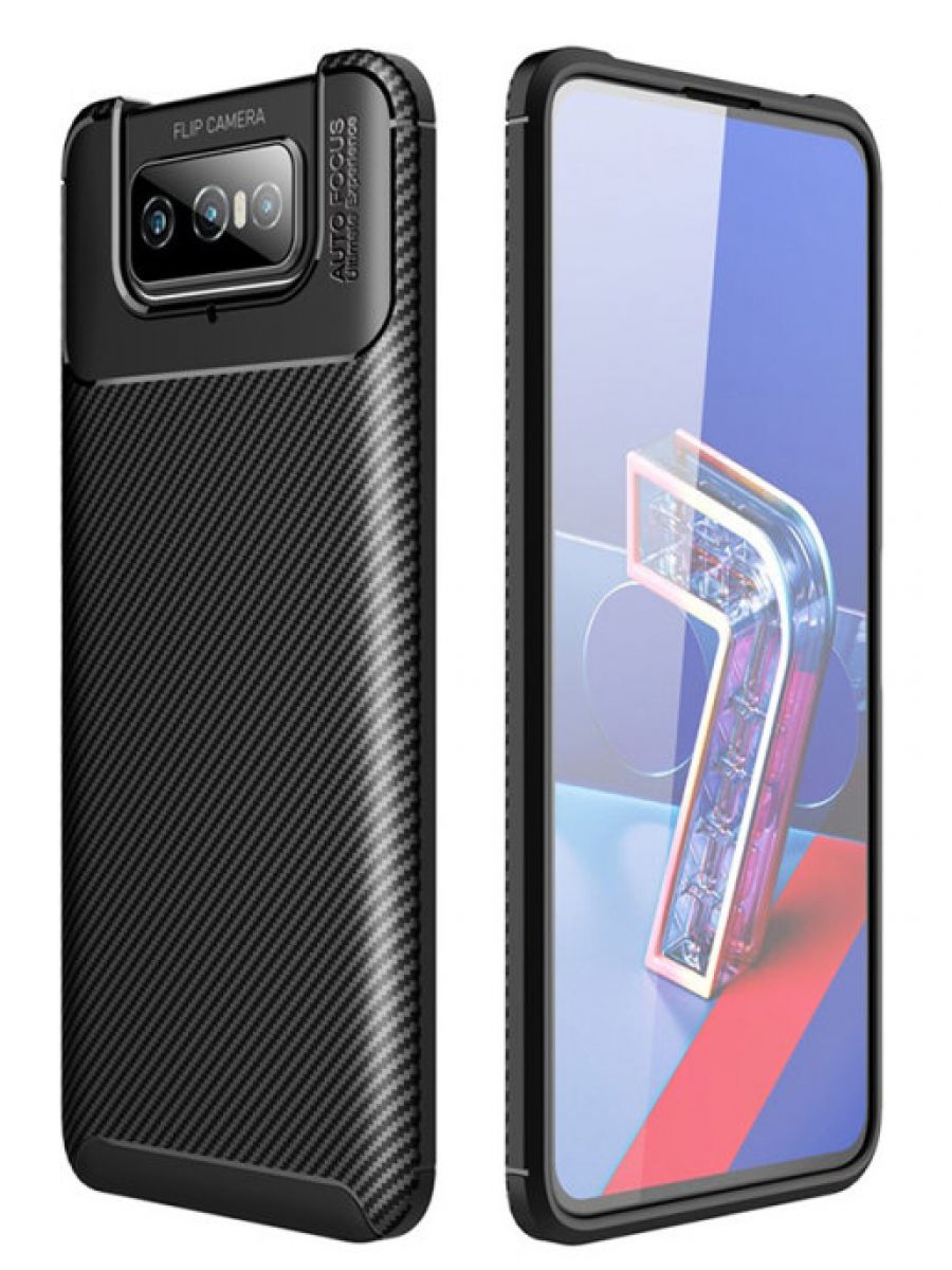 

Brodef Beetle Силиконовый чехол для Asus Zenfone 7 ZS670KS черный