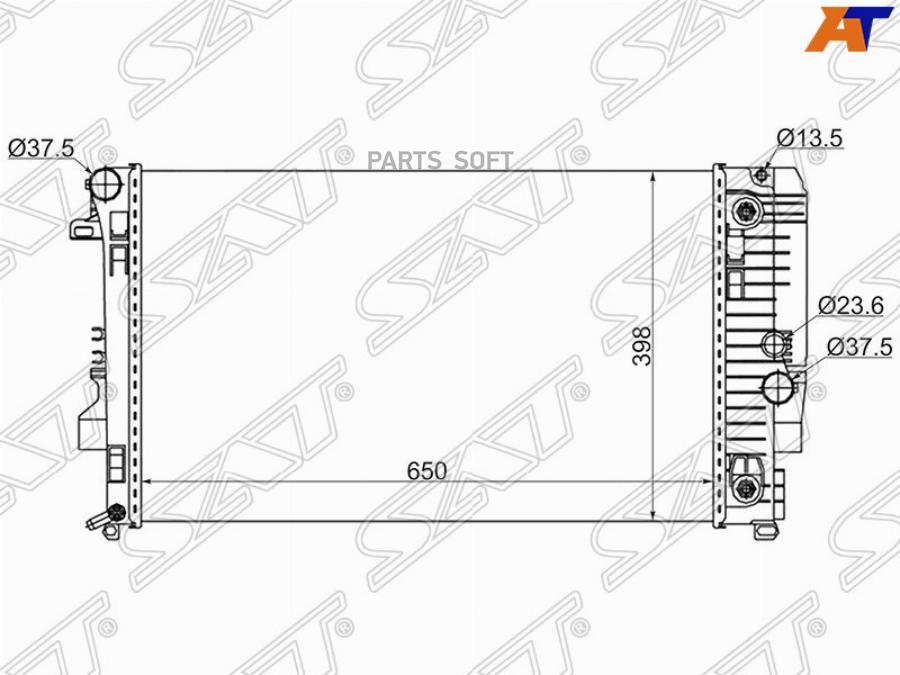 

SAT Радиатор MERCEDES VITO-VIANO W639 2.0D/2.2D/3.2/3.5 03-