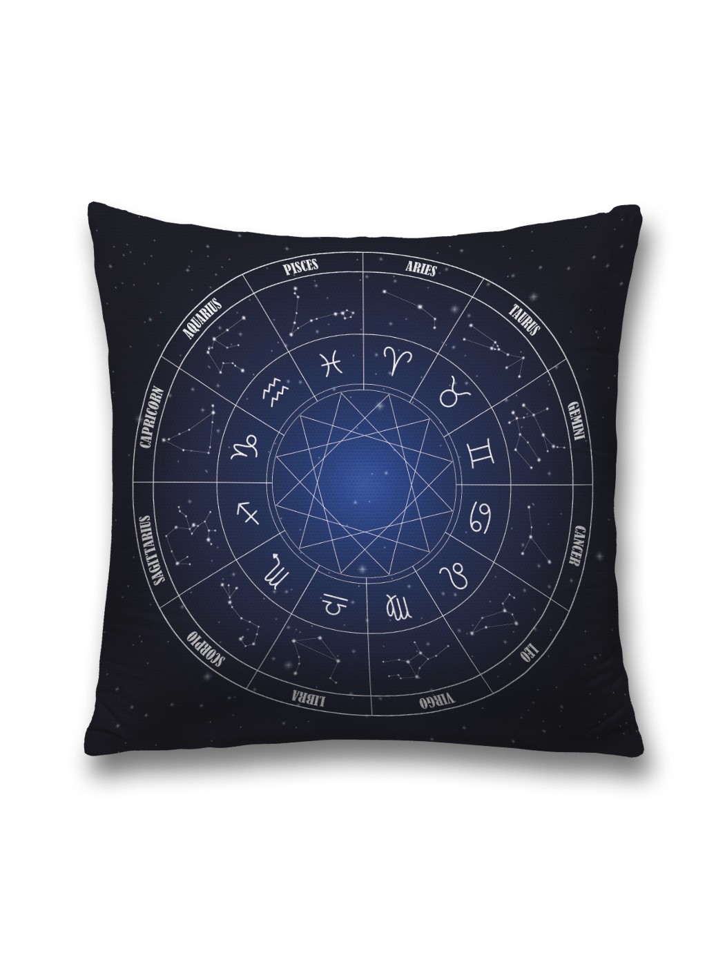 

Наволочка JoyArty декоративная "Астрологический круг символов" на молнии, 45x45 см, Бежевый