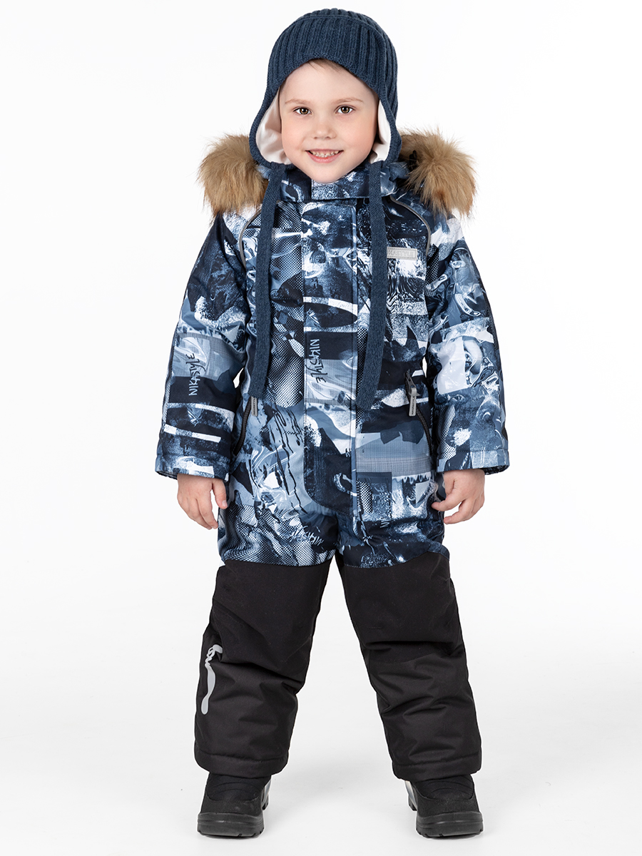 

Комбинезон детский NIKASTYLE 8з0924, нефть, 116, Синий;черный, 8з0924