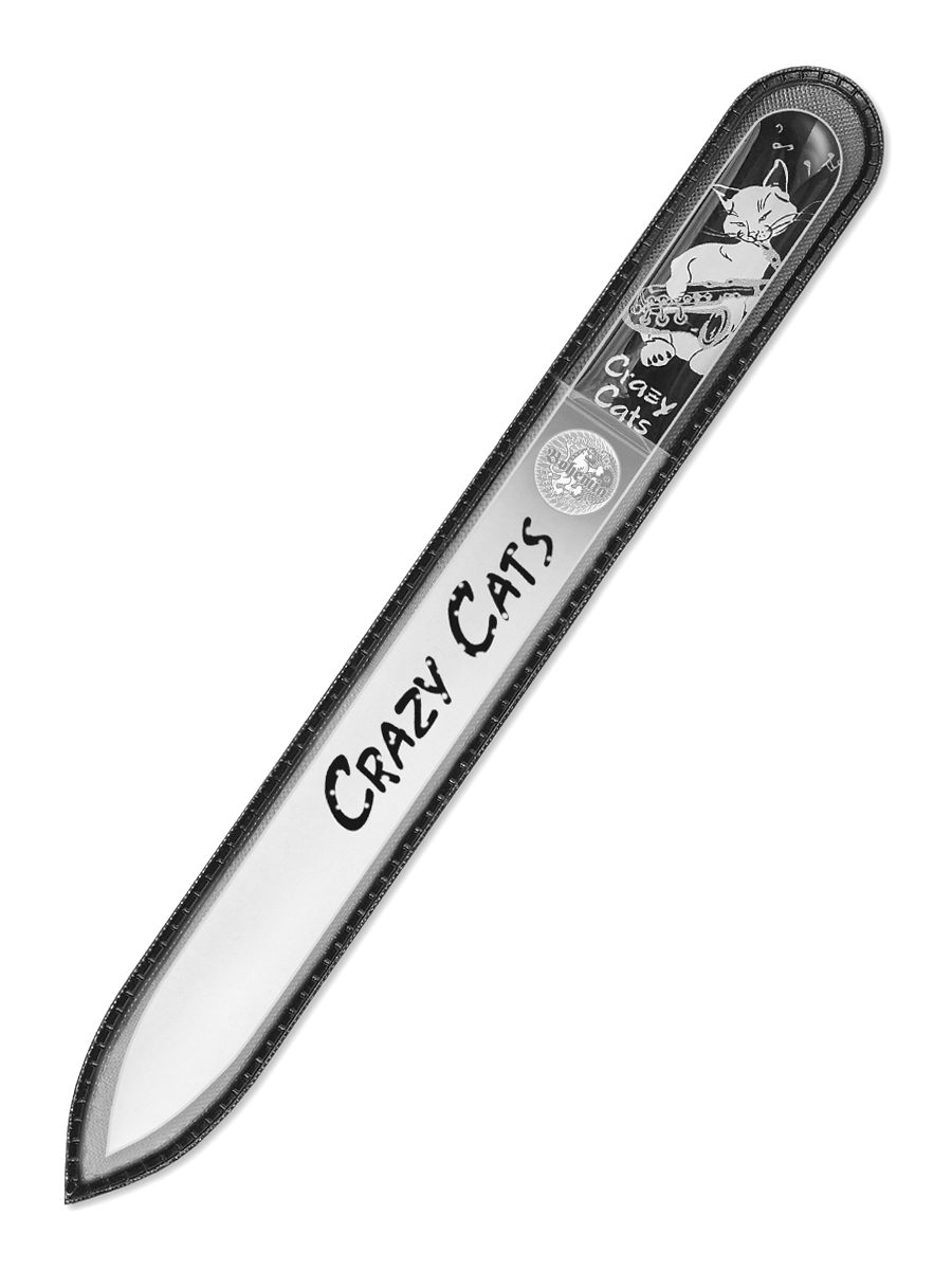 Пилка для ногтей стеклянная маникюрная 135мм BOHEMIA Czech Nail Files ручка кнопка cappio алмаз стеклянная d 25 мм