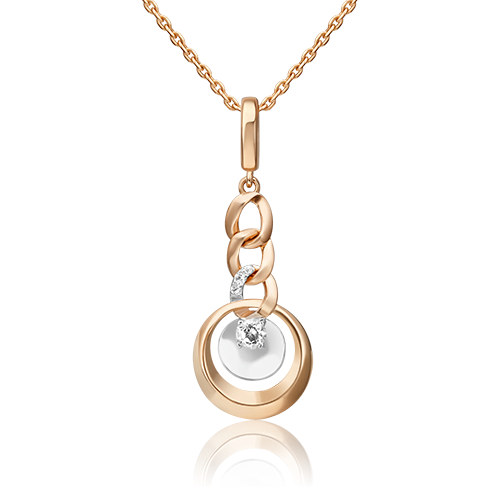 Подвеска из золота PLATINA jewelry 03-3289-00-201-1111 топаз 26174₽