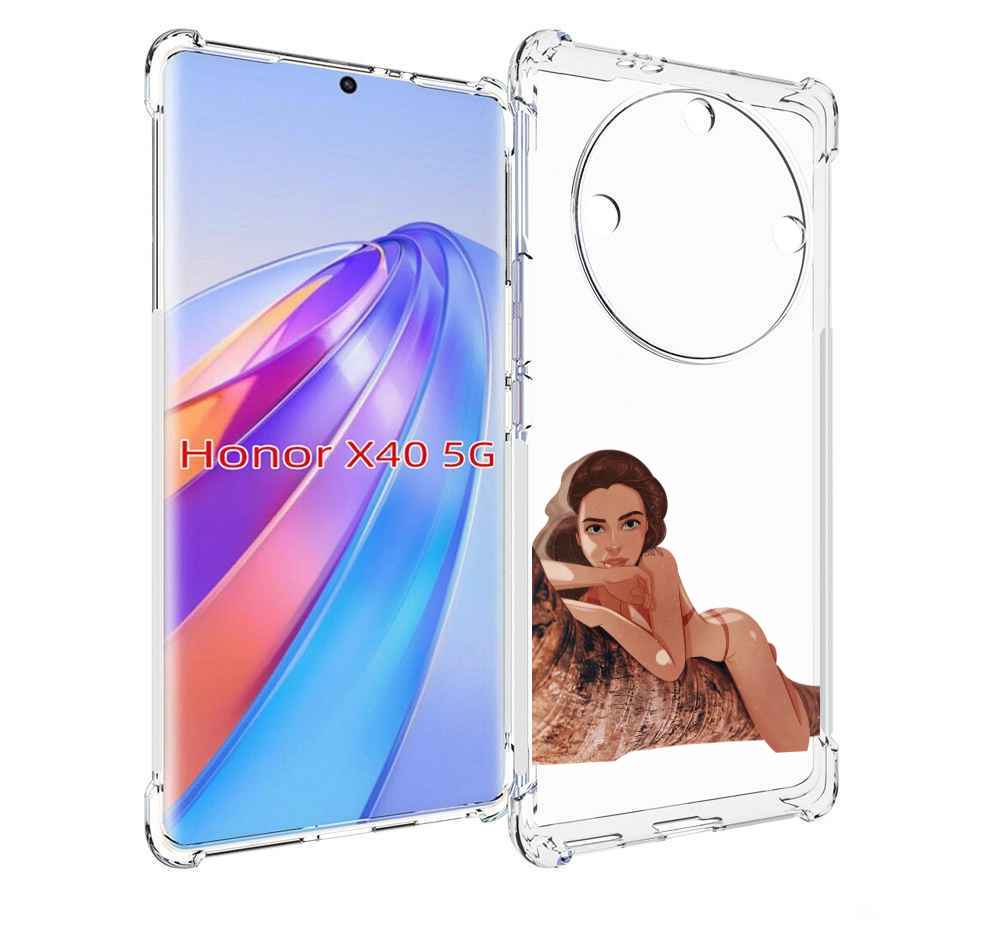 

Чехол MyPads амазонка-на-дереве для Honor X40, Прозрачный, Tocco