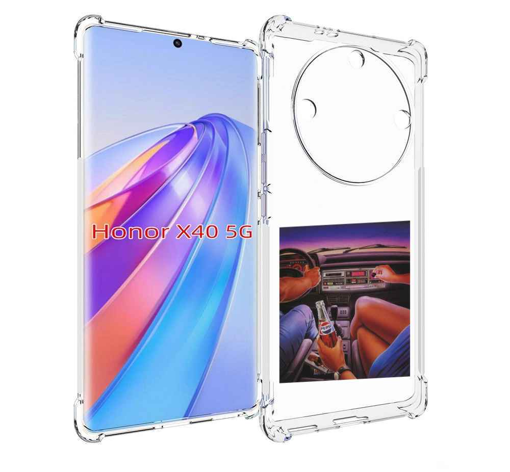 

Чехол MyPads американская машина салон для Honor X40, Прозрачный, Tocco