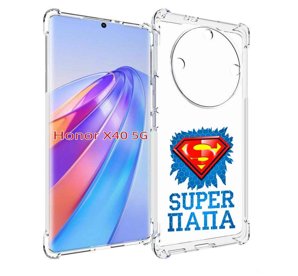 

Чехол MyPads Супер Папа для Honor X40, Прозрачный, Tocco