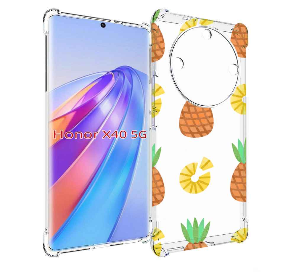 

Чехол MyPads ананасики для Honor X40, Прозрачный, Tocco