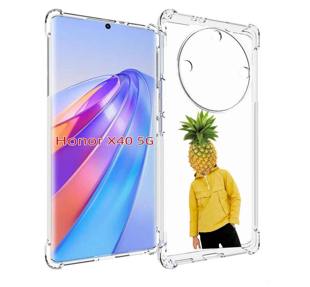 

Чехол MyPads ананасовая-голова для Honor X40, Прозрачный, Tocco