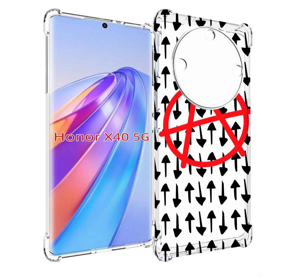 

Чехол MyPads анархия-панк для Honor X40, Прозрачный, Tocco