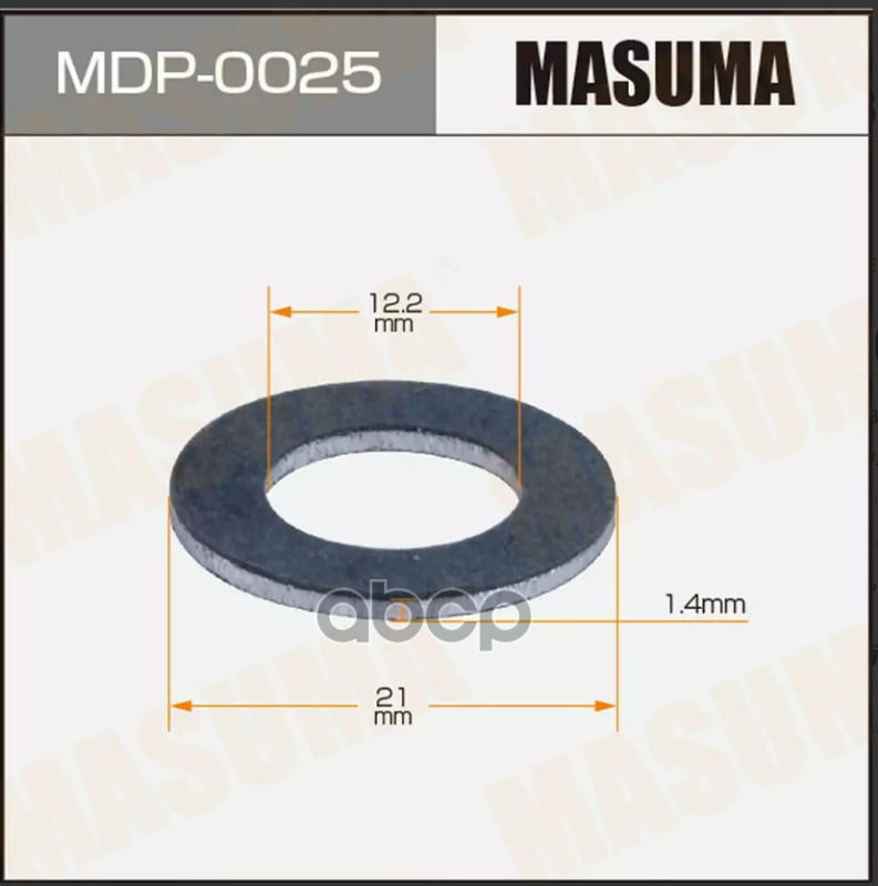 

Прокладка Сливной Пробки Масла Masuma 12.2X21X1.4 Toyota Masuma Mdp-0025