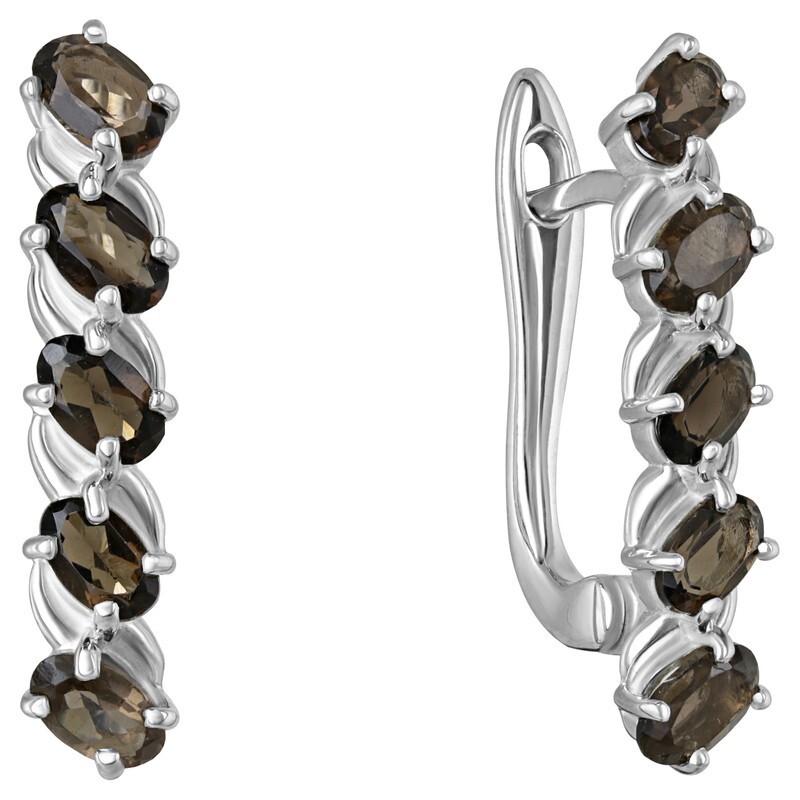 

Серьги из серебра с раухтопазомом LAZURIT-ONLINE 7981PD, 7981PD