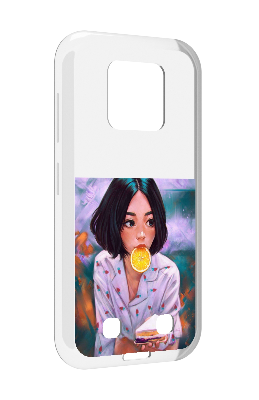 

Чехол MyPads девушка-с-чизкейком женский для Oukitel WP18, Прозрачный, Tocco
