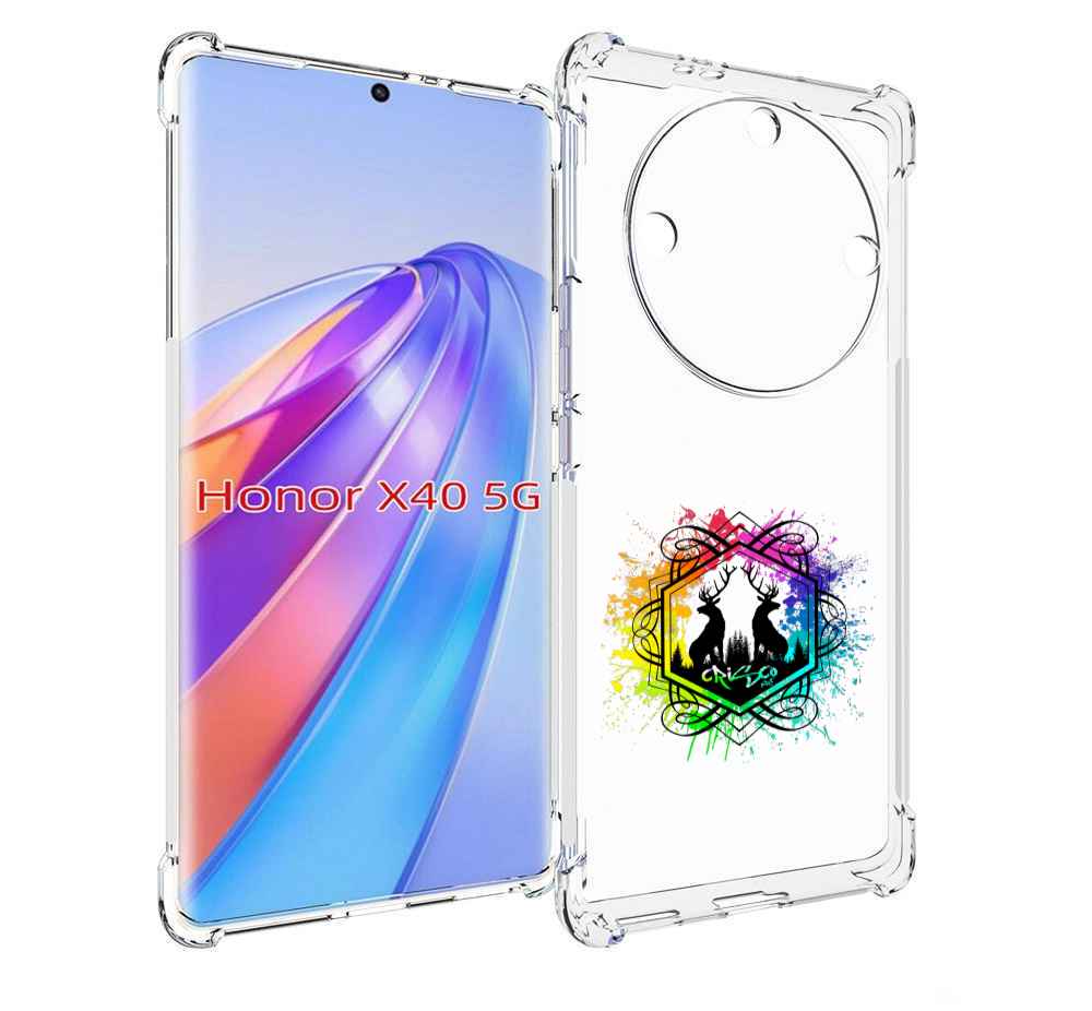 

Чехол MyPads арт-с-оленями для Honor X40, Прозрачный, Tocco