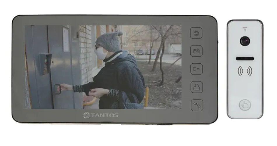 Комплект видеодомофона Tantos Prime SD Mirror и iPanel 2+ (белая)