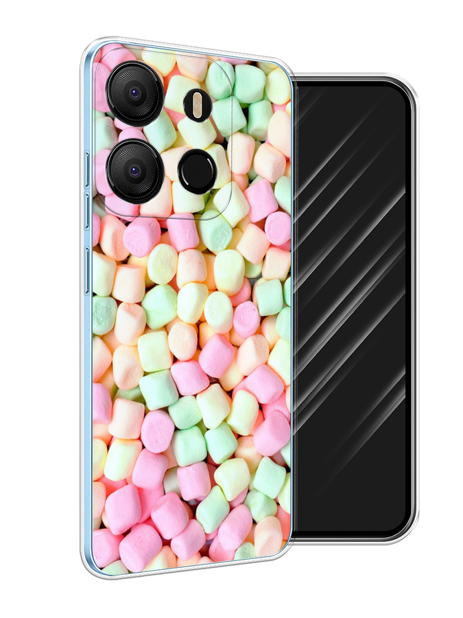 

Чехол Awog на Tecno Pop 7 "Marshmallows", Зеленый;желтый;розовый, 303850-10