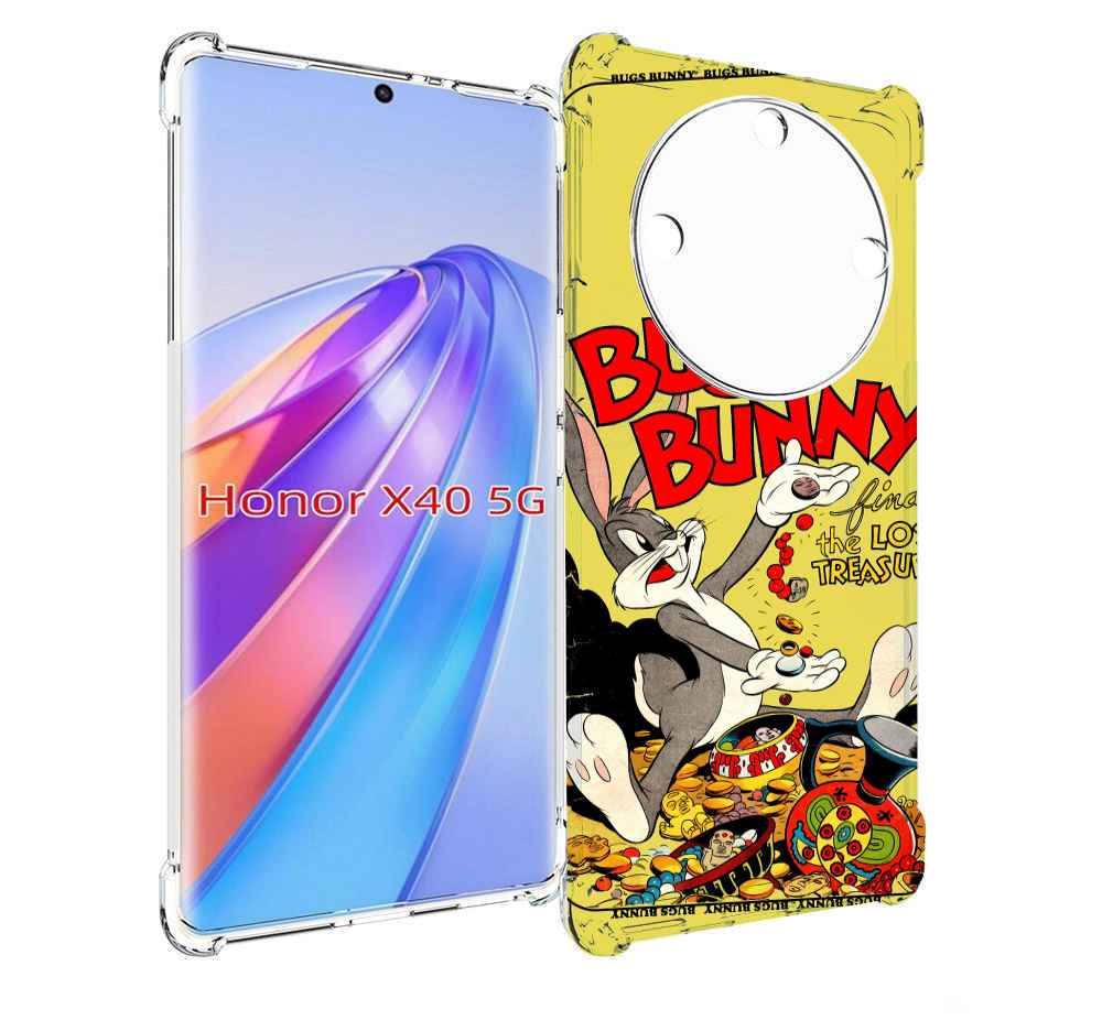 

Чехол MyPads бакс-банни-и-еда для Honor X40, Прозрачный, Tocco