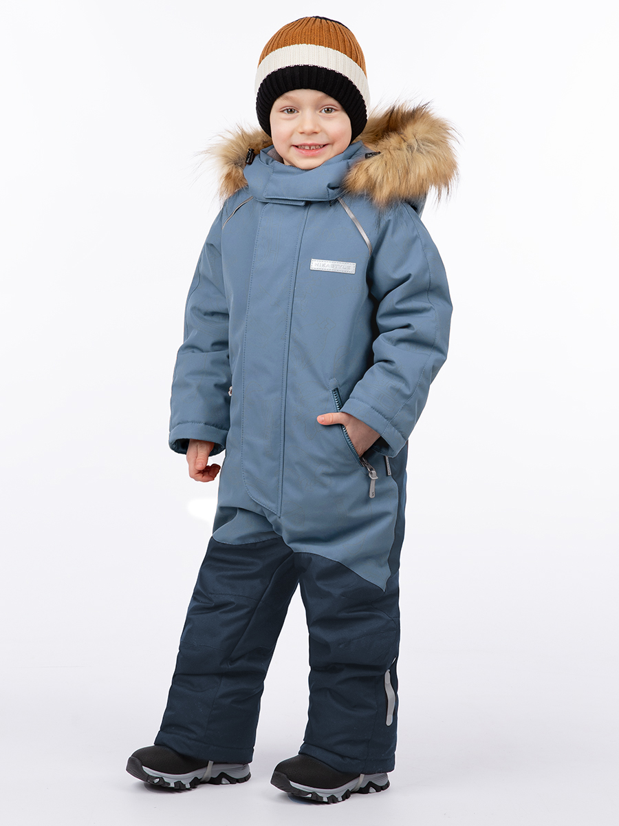 

Комбинезон детский NIKASTYLE 8з1924, туман/деним, 122, Синий, 8з1924
