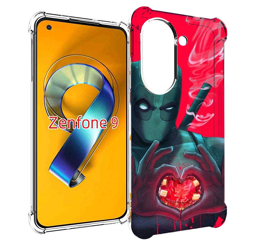 

Чехол MyPads дедпул-в-сердце для Asus Zenfone 9 (AI2202), Прозрачный, Tocco
