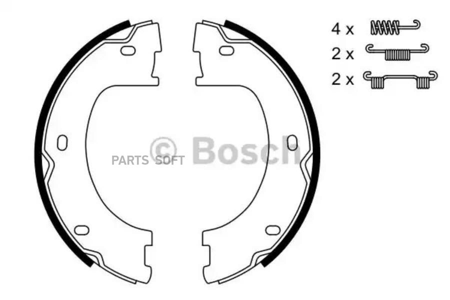 

Комплект тормозных колодок BOSCH 0986487751